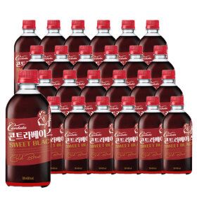상품 이미지: 칸타타 콘트라베이스 콜드브루 스위트블랙 500ml 24pet / 커피 / 음료