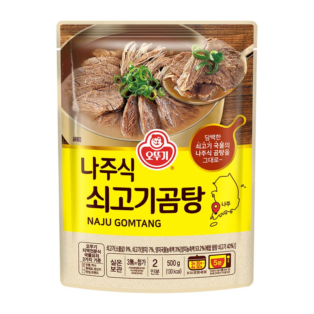상품 이미지: [4개 이상 25% 할인] 오뚜기 나주식 쇠고기곰탕 500g 외 17종