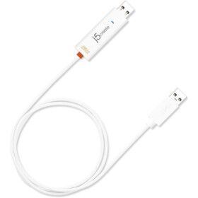 상품 이미지: j5create 웜홀 스위치 데이터 공유 전송 케이블 25년 리뉴얼 버젼 (JUC100-EJ) - USB2.0 Windows 전용