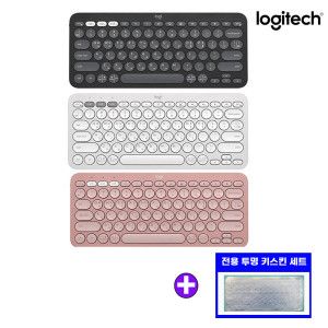 상품 이미지: 로지텍코리아 정품 K380S 블루투스 키보드  +투명 키스킨세트 한글 자판 K380 신버젼