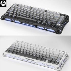 상품 이미지: Gravastar K1 무선 기계식 게이밍 키보드 펀칭 디자인 알루미늄 75%배열 RGB 3모드연동