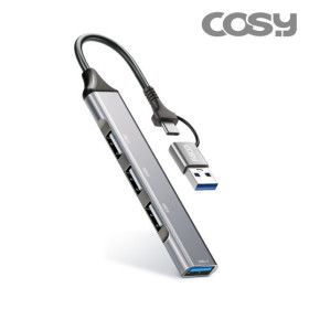 상품 이미지: USB 3.0 멀티허브 4포트 듀얼 커넥트 (C타입+USB-A) UH4094CA 코시 공식 판매점