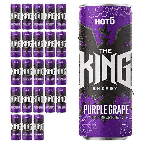 상품 이미지: 핫식스 더킹 퍼플 그레이프, 355ml, 24개