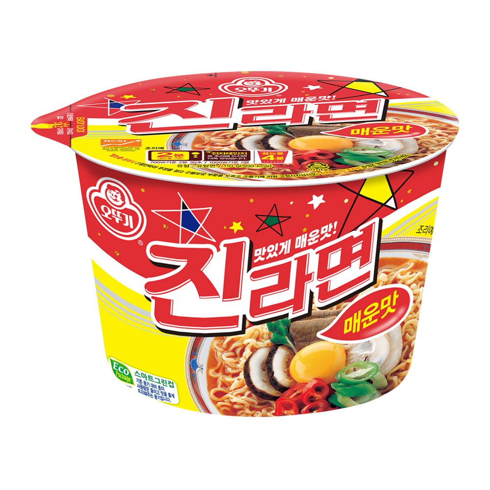 상품 이미지: [9개 이상 20% 할인] 오뚜기 용기 컵라면 진라면 매운맛 110g 외 23종