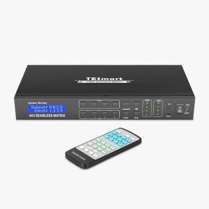 상품 이미지: 티이스마트 HMS0404A70 모니터 매트릭스 분배기/4:4/HDMI/4K/오디오 지원