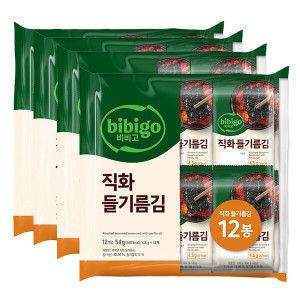 상품 이미지: 비비고 한달 직화 들기름 김 4.5g x12개x4입 (총 48개)