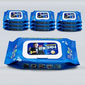 상품 이미지: 동성만능크리너 100매 캡형 X 10개 청소물티슈 세정티슈