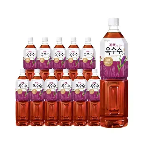 상품 이미지: 웅진 자색 옥수수수염차, 1.5L, 12개