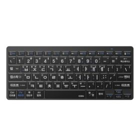 상품 이미지: 미니 블루투스 키보드 큰글자/갤럭시탭 태블릿 아이패드 노트북 휴대용 수업용 슬림 무선키보드 키스킨증정