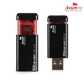 상품 이미지: 액센 U301 USB3.0 클릭형 초고속USB메모리 512GB /단 한개도 레이저 각인 무료