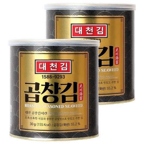 상품 이미지: 대천김 곱창김 캔, 30g, 2개