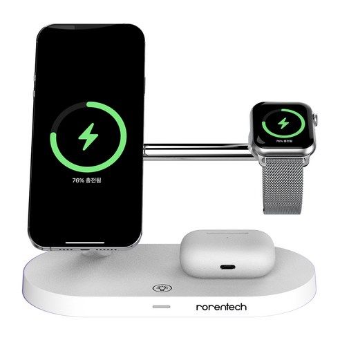 상품 이미지: 로랜텍 아이폰 애플워치 에어팟 맥세이프 고속 무선충전기