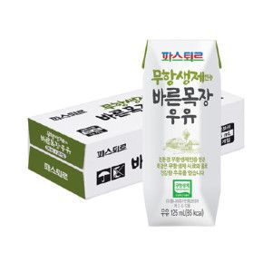 상품 이미지: 파스퇴르 무항생제 바른목장우유 125mL 24입
