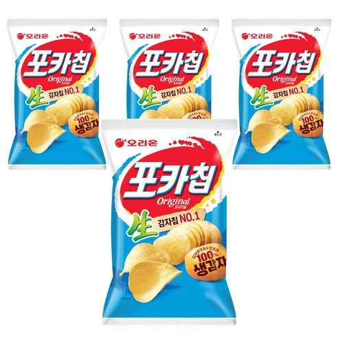 상품 이미지: 포카칩 오리지널, 66g, 4개
