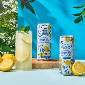 상품 이미지: 돈시몬 스파클링 무탄산 리얼 착즙 에이드 레몬 자몽 330ml 12입 / 1.5L 6입 구성