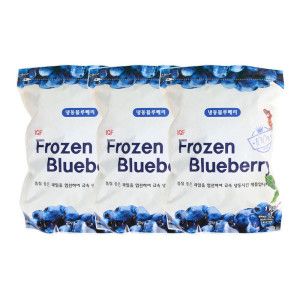 상품 이미지: 지안 냉동 블루베리 1kg 3개 미국산 세척 냉동과일 스무디