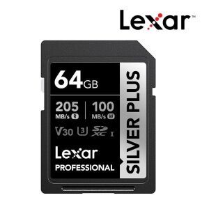 상품 이미지: LEXAR)SDXC 카드 Professional SILVER PLUS 64GB