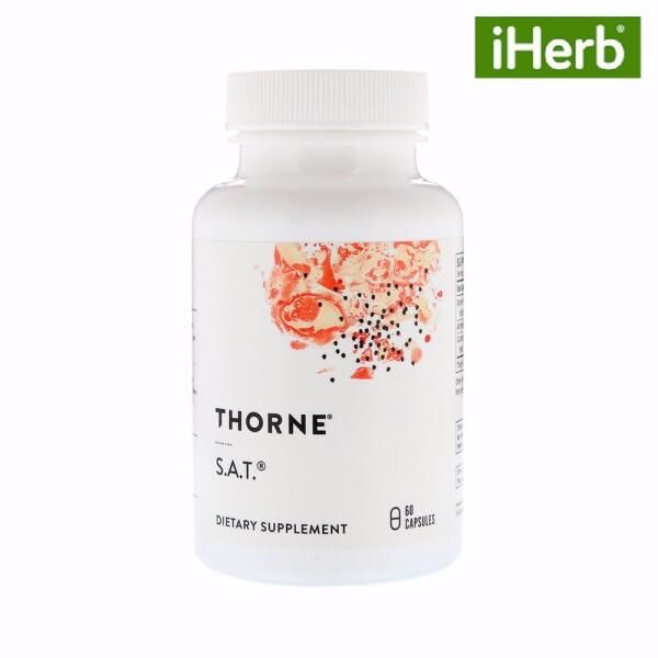상품 이미지: 해외[아이허브] 쏜리서치 S.A.T 60캡슐, 실리마린 아티초크 울금 밀크씨슬 커큐민 Thorne Research