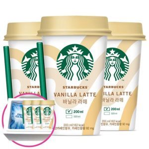 상품 이미지: 스타벅스 바닐라라떼 컵커피 200mlx20컵+아이스포장