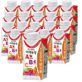 상품 이미지: 파스퇴르 야채농장 ABC주스 200ml (20팩) 실온보관