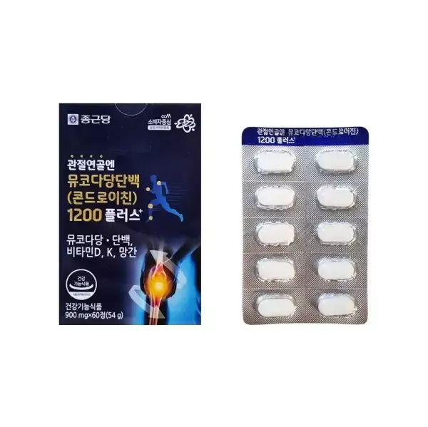 상품 이미지: 종근당 관절연골엔 뮤코다당단백 콘드로이친 1200 플러스 900mg x 60정 3개_MZ