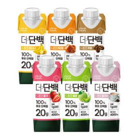 상품 이미지: 더 단백 프로틴 음료 6종 250ml 2가지맛 선택 (총36팩) /딸기/바나나/멜론 등