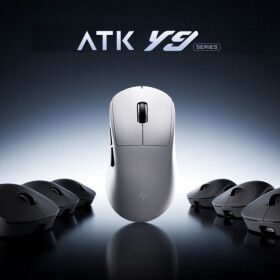 상품 이미지: 잠자리 ATK Y9 Ultimate 무선 게이밍 마우스 PAW3950Ultra 8k GEM수신기포함 0.181ms 800mAh
