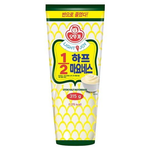 상품 이미지: 오뚜기 1/2 하프 마요네스, 315g, 1개