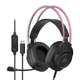 상품 이미지: MO-GH300U USB 헤드셋 게이밍 RGB LED 라이트 헤드폰 PC 노트북 데스크탑 게임 7.1 서라운드 게임방 겜방