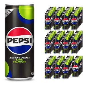 상품 이미지: 롯데 펩시콜라 제로슈거 라임 업소용 245ml x 60캔