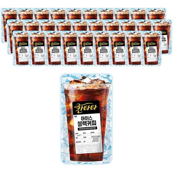 상품 이미지: 칸타타 아이스커피 블랙, 190ml, 30개