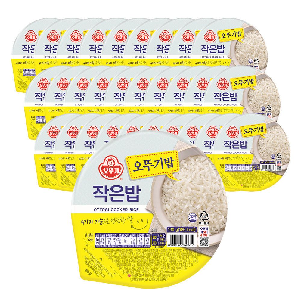 상품 이미지: 오뚜기 맛있는 오뚜기밥 작은밥 130g, 30개