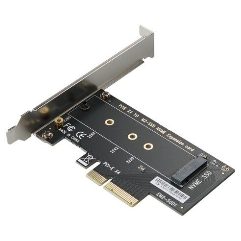 상품 이미지: 컴스 M.2 NVME SSD KEY M to PCI-E 4x PCI Express 변환 컨버터 TB832