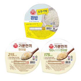 상품 이미지: 오뚜기 오뚜기밥 18개+18개 골라담기 (흰밥/가뿐한끼현미밥/식이섬유플러스밥)