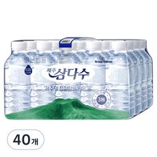 상품 이미지: 제주삼다수 그린 무라벨, 330ml, 40개