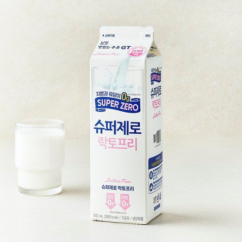 상품 이미지: 남양유업 GT 슈퍼제로 락토프리 맛있는 우유, 900ml, 1개