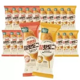 상품 이미지: [내일도착] 올반 크런치핫도그 10봉 + 찰핫도그 10봉 (총 20봉)