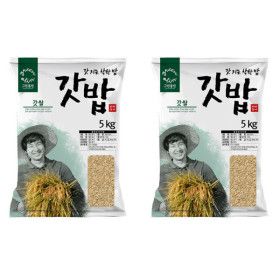 상품 이미지: 그린올린 갓밥 갓쌀 5분도미 10kg / 오분도미 / 5kg x 2 봉 / 2025년산