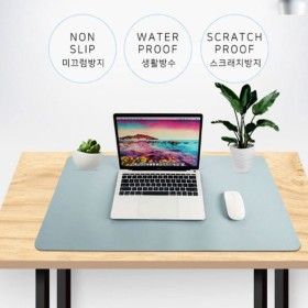 상품 이미지: (30x60/그레이) 생활방수 양면 데스크 키보드 마우스 장 패드 매트/게임/커팅/게이밍/책상/깔판/깔개