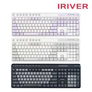 상품 이미지: 아이리버 무소음 무선키보드 블루투스키보드 MWK601 항균 | 키스킨포함