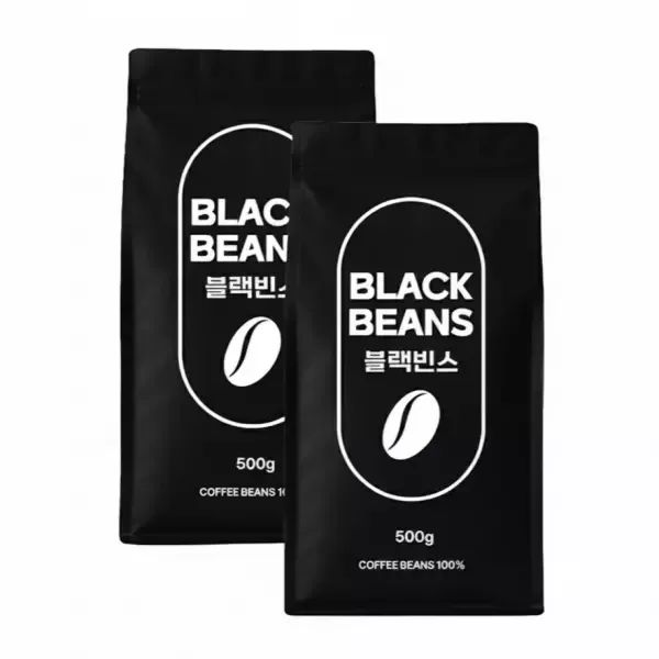 상품 이미지: 블랙빈스/원두커피/500gx2봉 /무/료/배/송