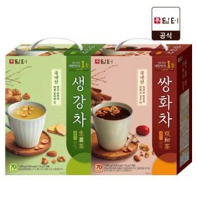 상품 이미지: 담터 쌍화차플러스70T + 생강차플러스70T / 쌍화차 생강차 옵션선택