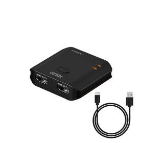 상품 이미지: 고성능 EDID 4K HDR HDMI분배기 2포트 모니터 전원OFF기능 컴퓨터 듀얼 스플리터 동시화면 셋톱박스 TV연결