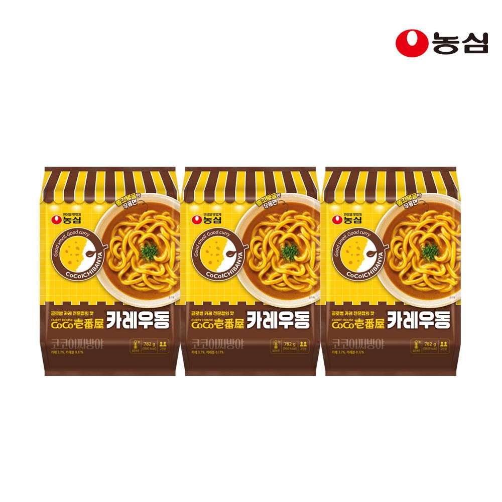 상품 이미지: 농심 코코이찌방야 카레우동 2인분 (782g X 3입)