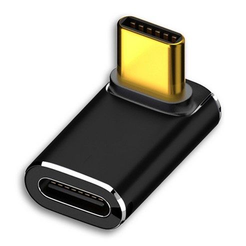 상품 이미지: 엠비에프 USB4.0 240W Gen3x2 C(F) to C(M) 정방향 90도 젠더