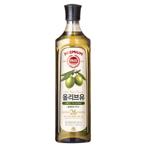 상품 이미지: 해표 압착 올리브유, 900ml, 1개