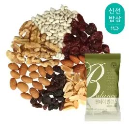 상품 이미지: [산과들에] 하루견과 원데이발란스그린 100봉 낱봉 / 실속 견과 견과류 간식