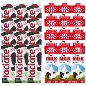 상품 이미지: 믈레코비타 아이러브밀크 멸균우유 1L 12팩 /수입멸균우유 와치아테 3.5% 혼용 출고