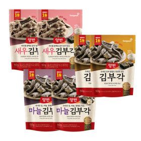 상품 이미지: 양반 김부각 3종 새우김부각 마늘김부각 김부각 총 6개