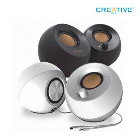 상품 이미지: 크리에이티브 PEBBLE 2.0 스피커 블랙 화이트  블랙 색상